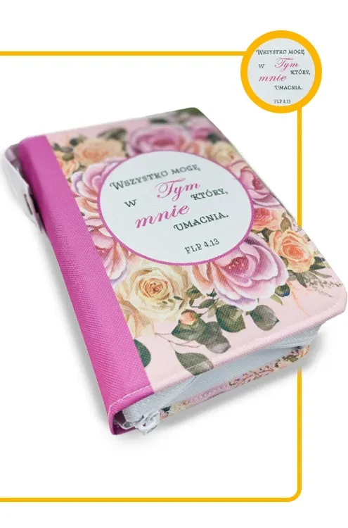 Okładka „Wszystko mogę w Tym…” – zbliżenie na cytat Flp 4,13