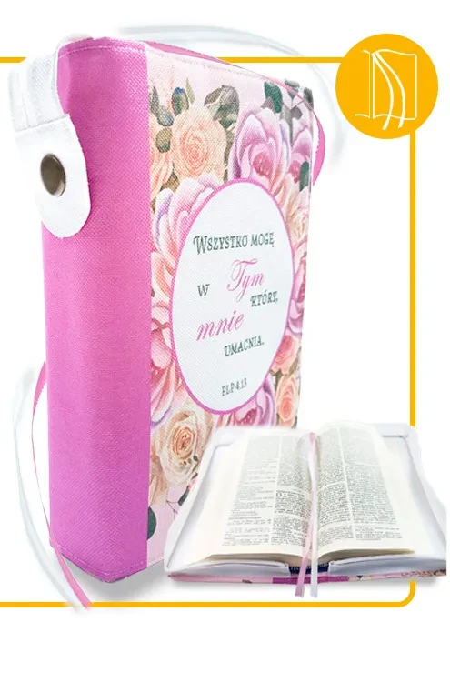 D01 wstążeczki.webpOkładka „Wszystko mogę w Tym…” – dwie wstążki do zaznaczania, zbliżenie