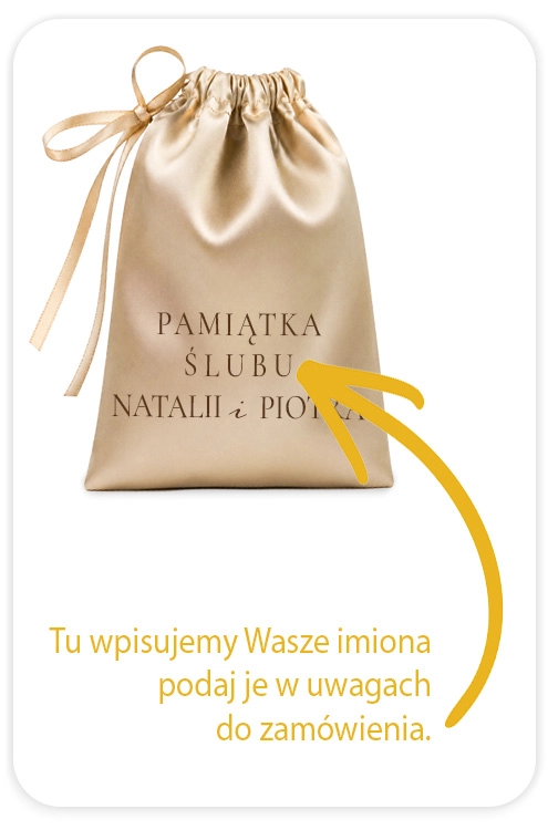 woreczek z informacją o imionach