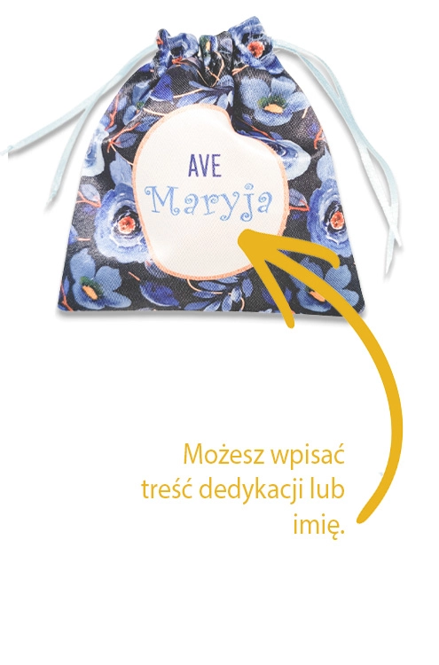 Personalizacja woreczek ze strzałką, Możesz wpisać treść dedykacji lub imię