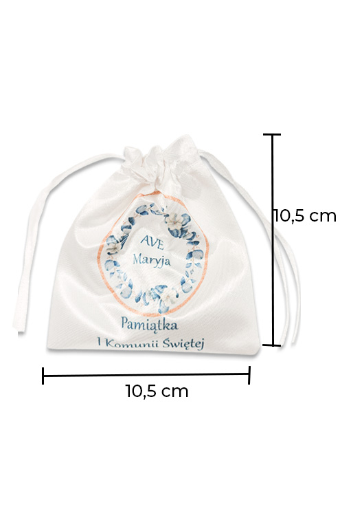 Wymiary woreczka 10,5 × 10,5 cm